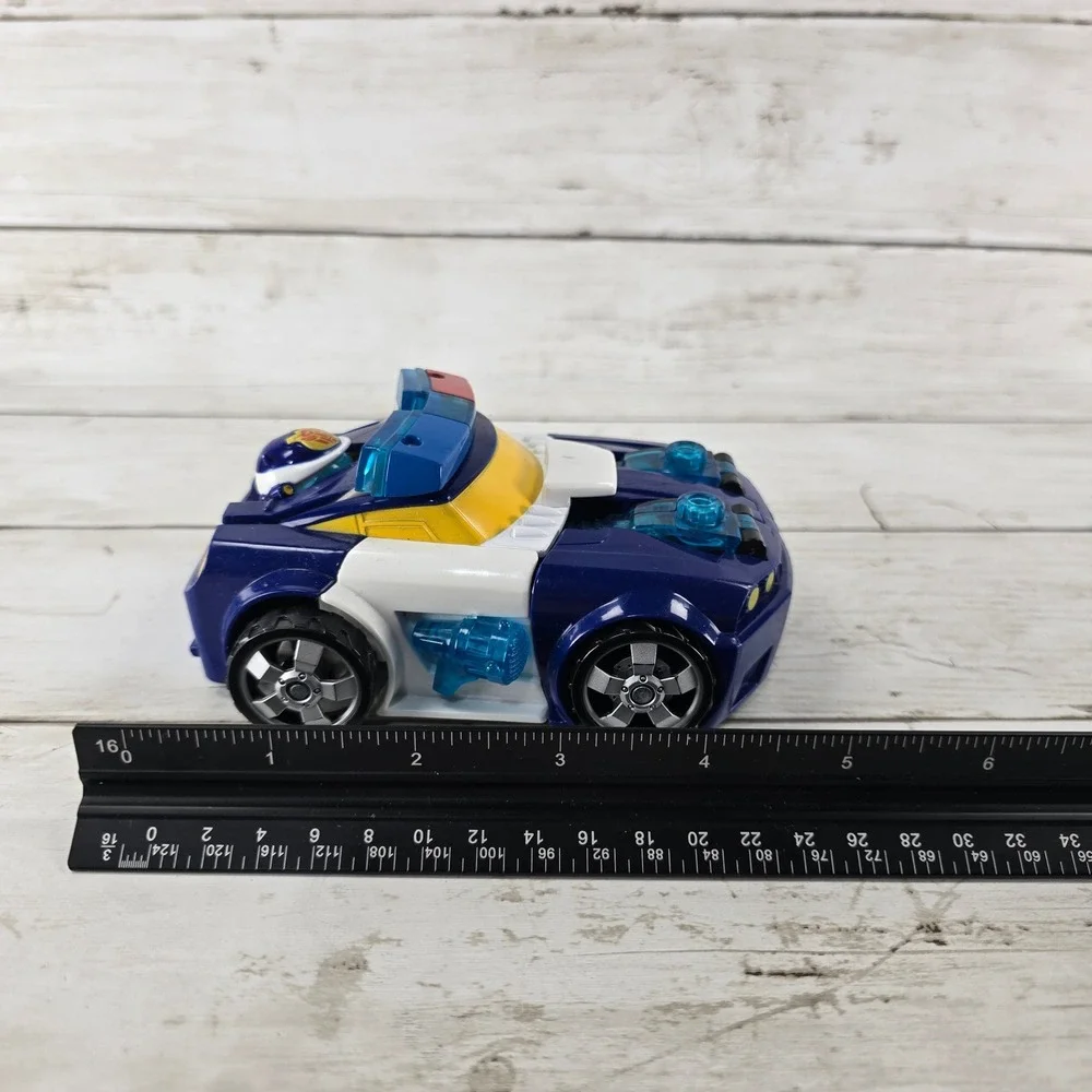 2 Hasbro Transformers Rescue Bots Chase the Police-Bot & Sideswipe Action Figure
